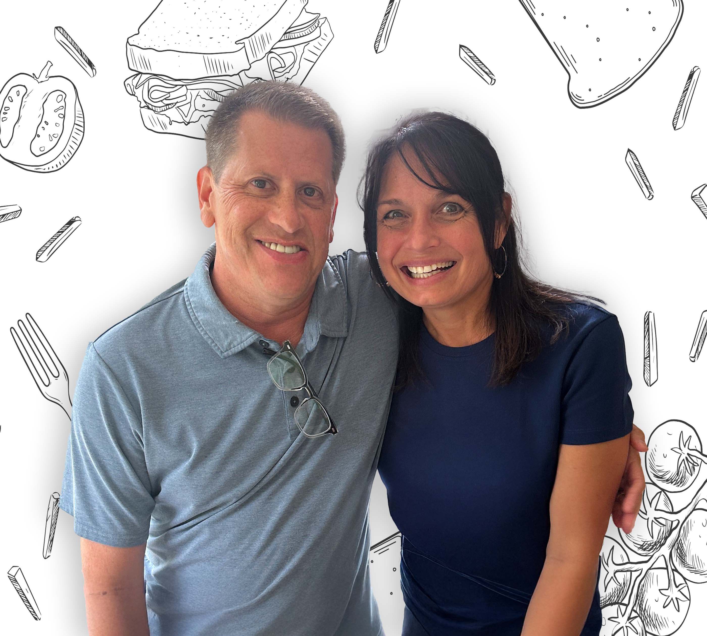 Bruce and Julie, owners of The Deli